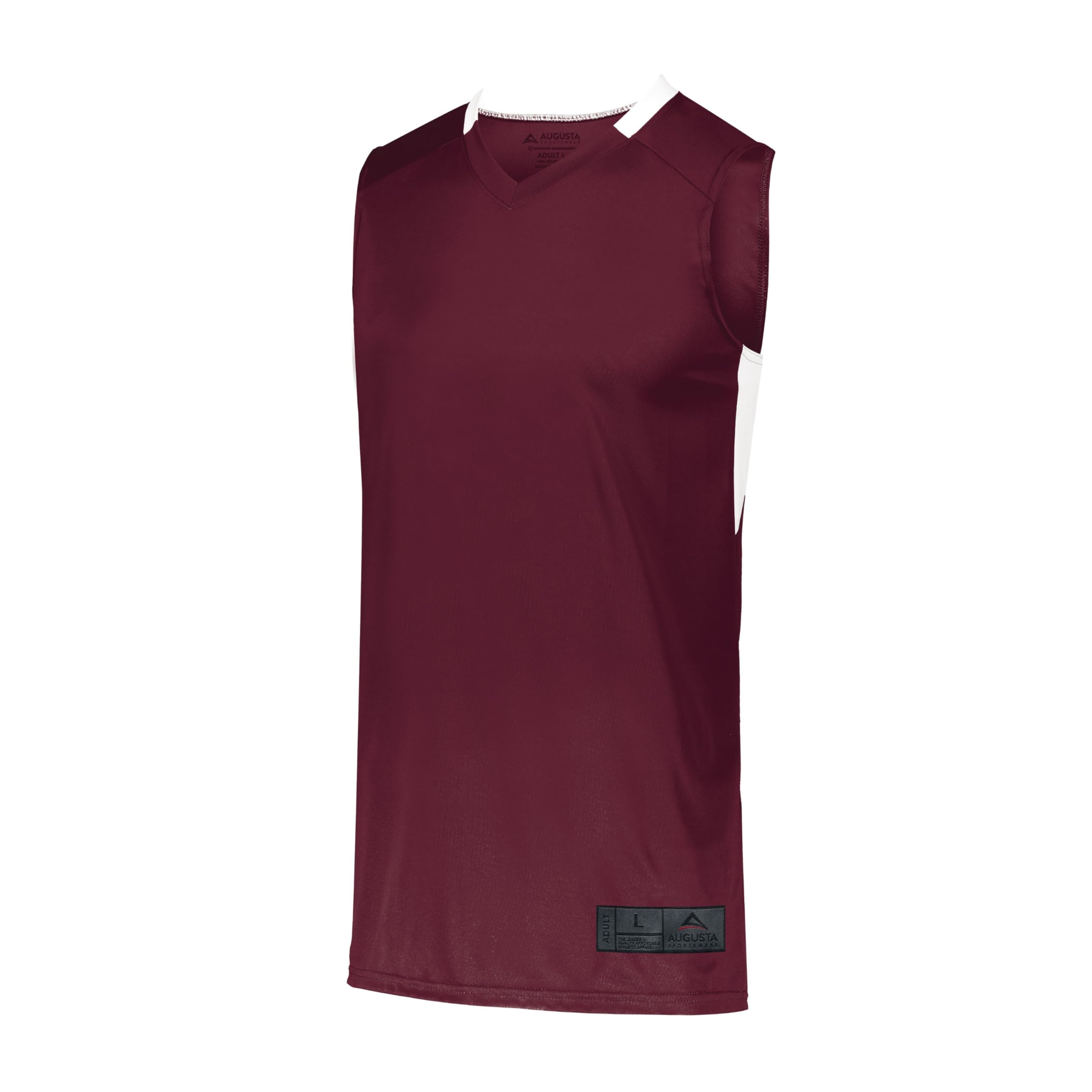 Augusta Sportswear Męska koszulka do koszykówki step-back S bordowa/biała koszula, S