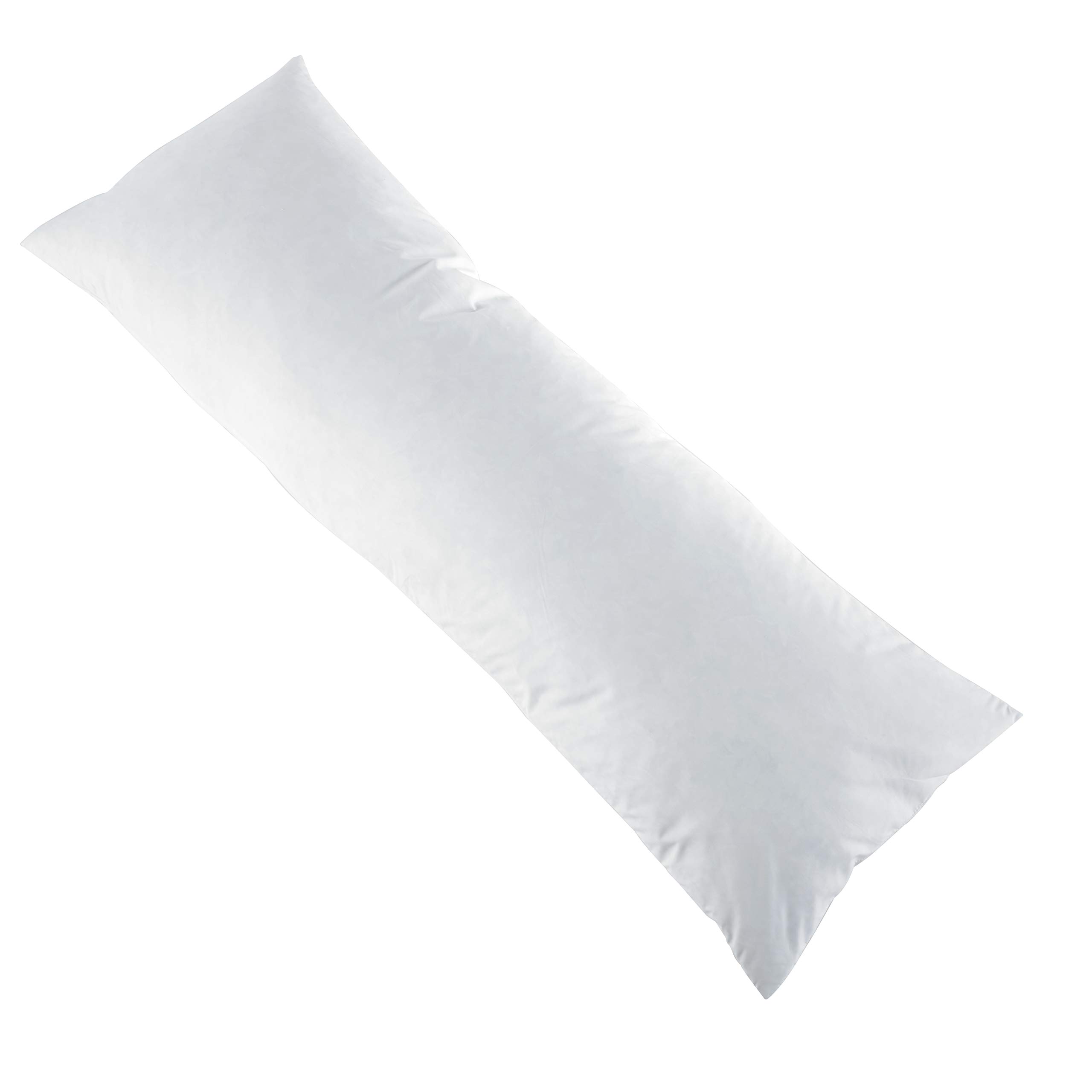 AR Exclusive 100% Luxury Duck Feather & Down Extra Filled Bolster Pillows, Neck & Maternity Support Orthopedic- Only Pillow in (Double 4Ft 6Inch)