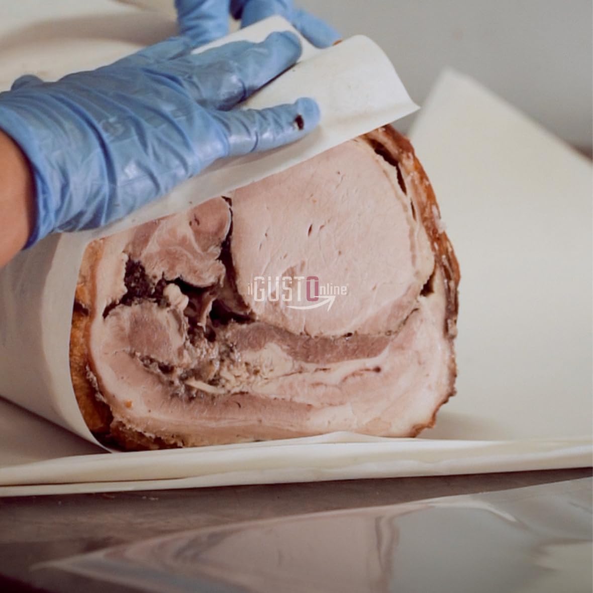 Tronchetto di Porchetta di Ariccia IGP 3 kg circa, Prodotto Artigianale Tipico, Premiata da Gambero Rosso