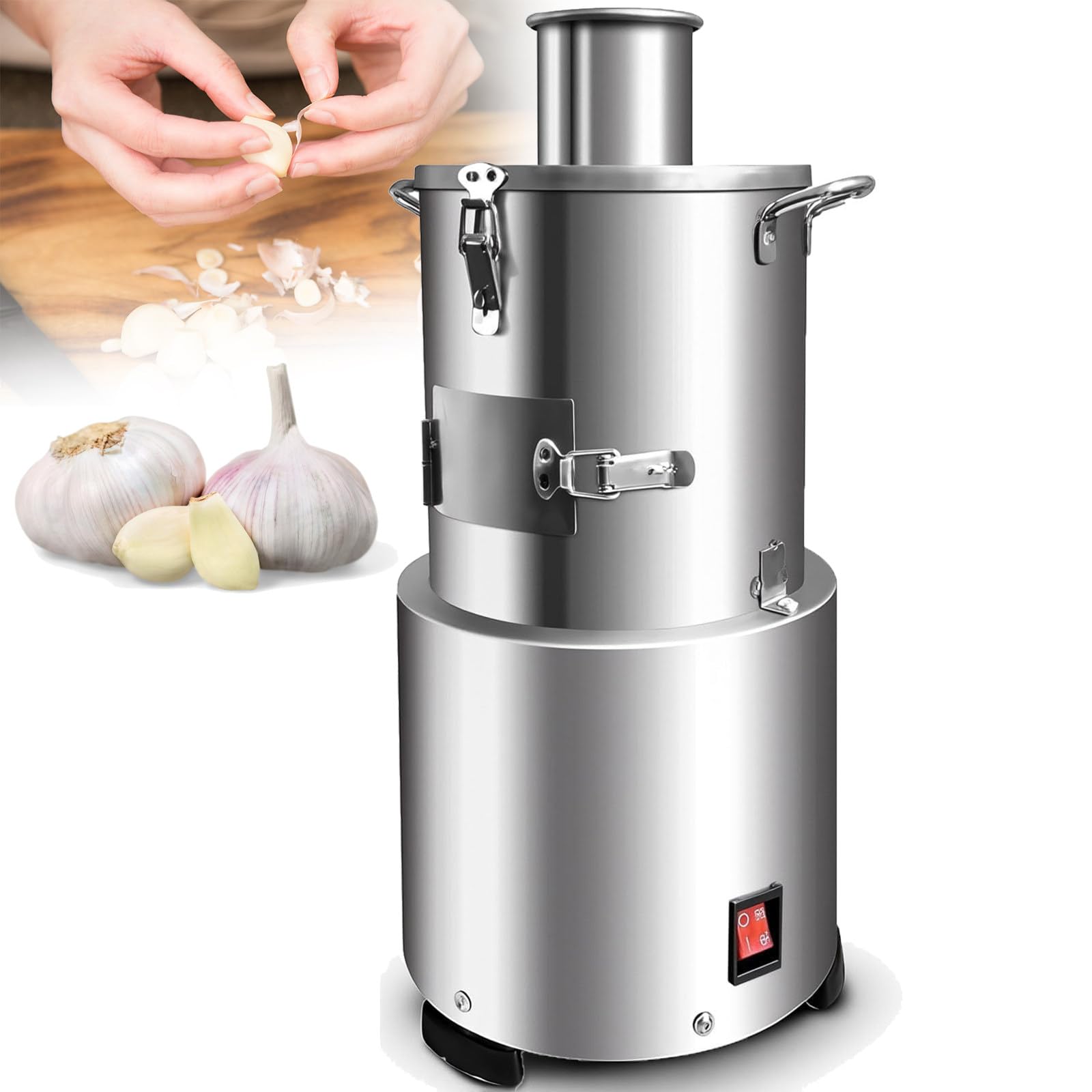 Gshshou Multicolor Commercial 200W Garlic Peeling Machine, Stainless Steel Separator