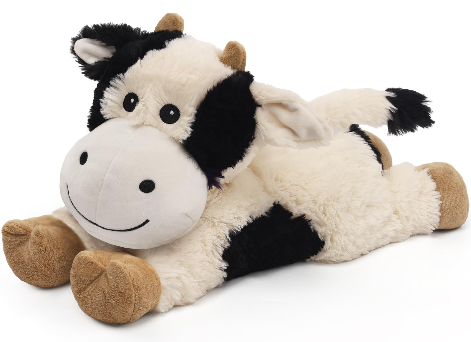 Cuckool Cow Stuffed Animals, Microwavable Stuffed Animals Adorable Fluffy Cow Plush for Warmth & Comfort, Heatable Coolable Lavender Scent Toys, Cute Soft Plushies Cow Gift for Kids Boys Girls & Adult