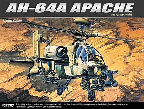 Academy Military 1/48 Plastic Model Kit AH-64A MSIP Apache Helicopter 12262 NIB /ITEM#G839GJ UY-W8EHF3131788