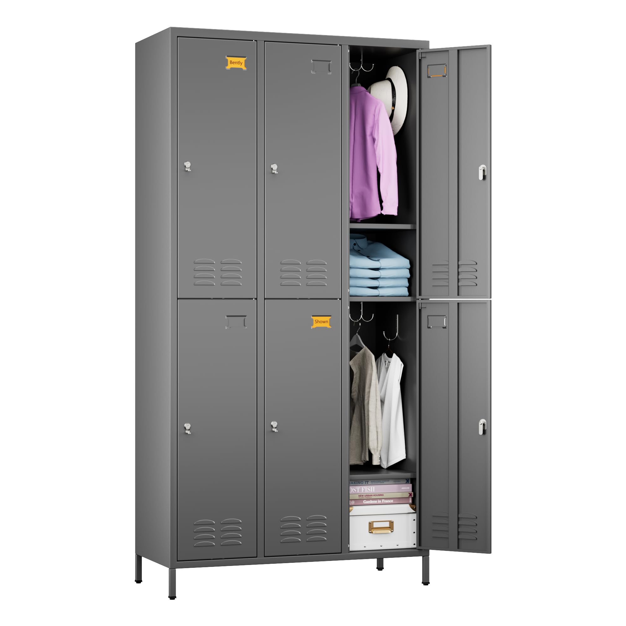 Amazon.com: SUXXAN 6 Doors Storage Locker Combination, Metal