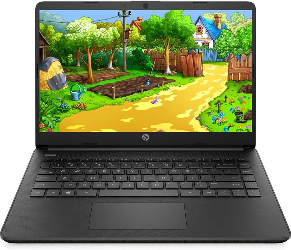 HP 14in Schools and Business Laptop, Intel Quad-Core N4120 CPU, 16GB RAM, 64GB eMMC, 256GB Micro SD, 1-Y Office 365, Webcam, HDMI, WiFi, Win 11 S(White)