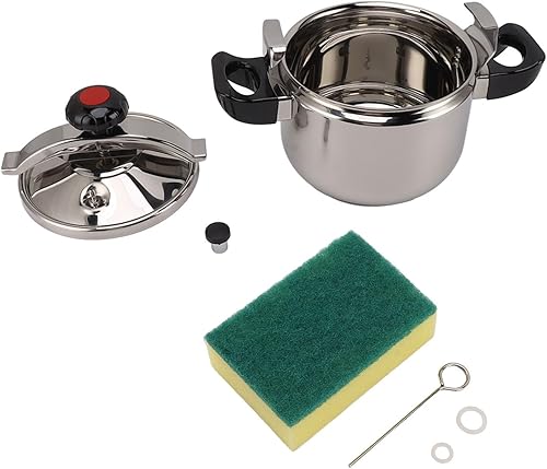 Miniatura 7 de Stainless Steel Pressure Cooker, Fast Cooking Stove Top Pressure Canner with Easy Lock Lid &amp; Safety Valve, Explosion Proof Induction Cookware for