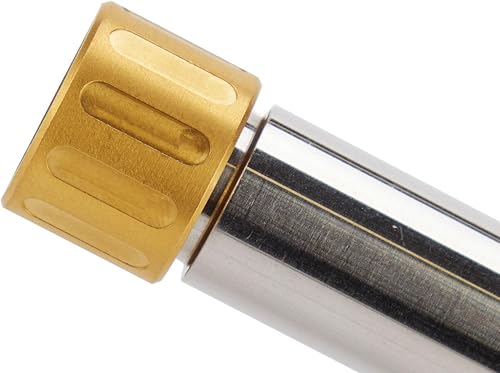 Vista 166 de NDZ Performance Protector de rosca de barril de 1/2x28 pulgadas de aluminio anodizado y acero inoxidable Cerakote o PVD con junta tórica, fabricado