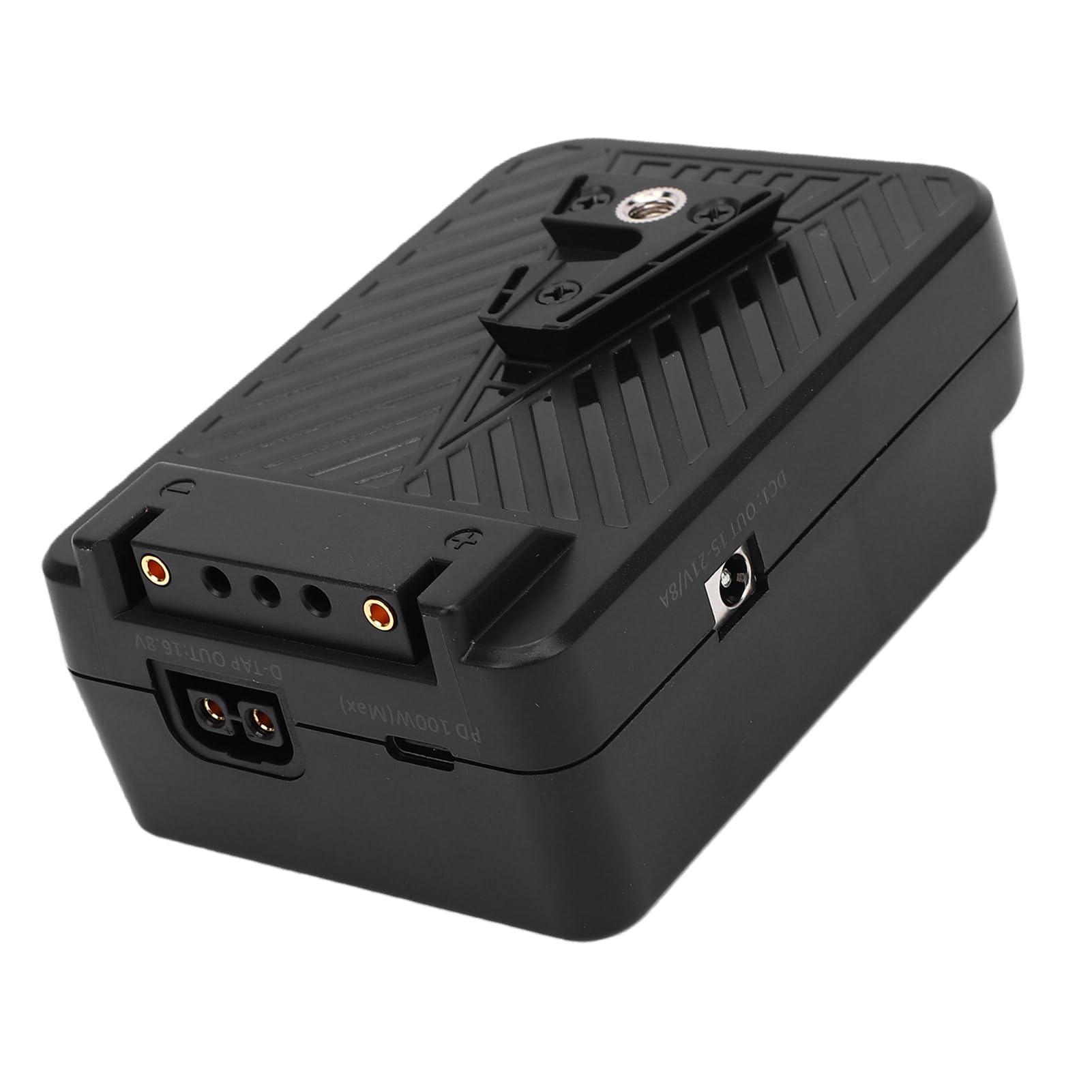 Zunate Placa de Batería de Montaje en V con Salida de CC D Tap, Conversión de Batería de Herramienta Eléctrica a Montaje en V, USB C PD 100W Bidireccional