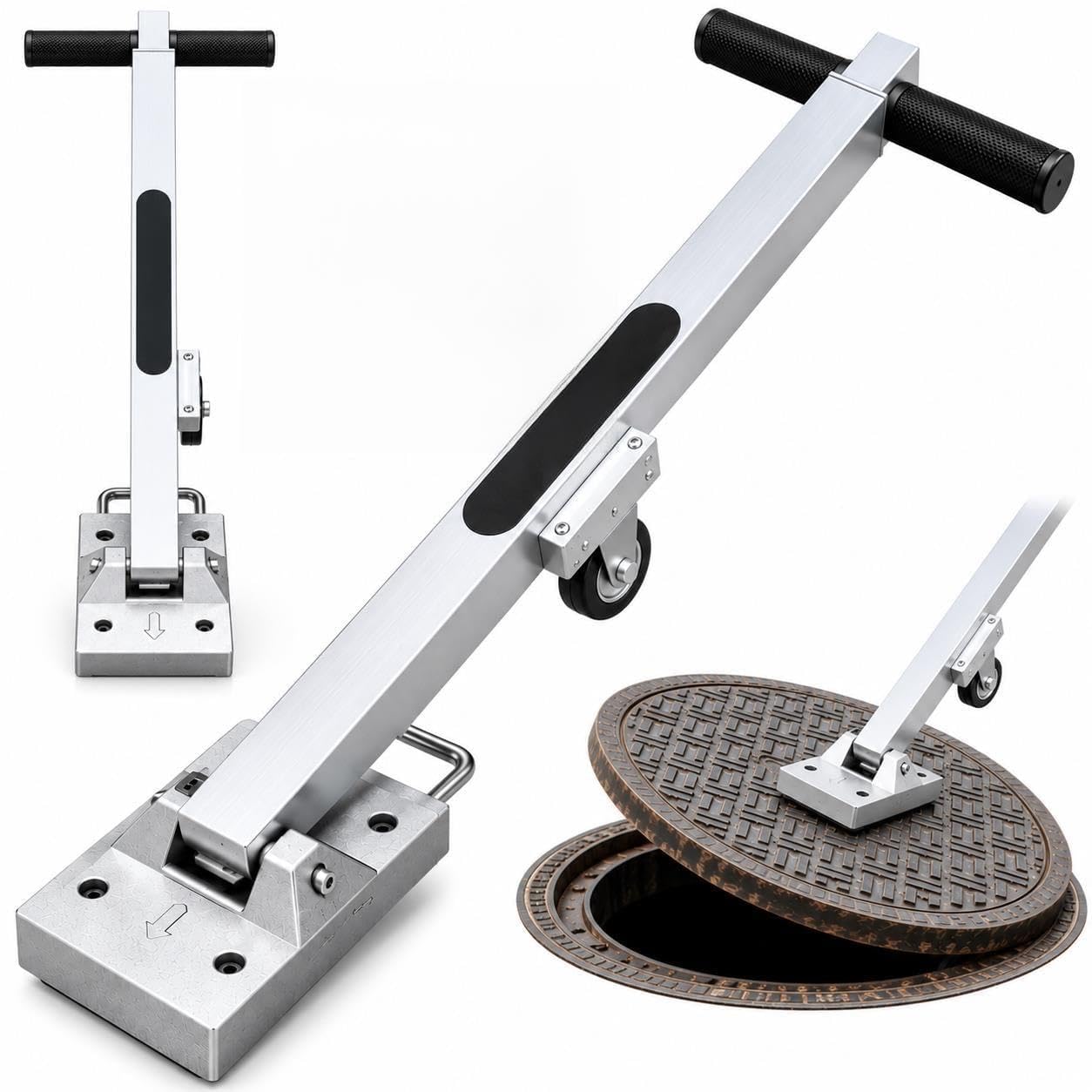 Levantador De Cubierta Con Manija En T, Extractor De Base Magnética
