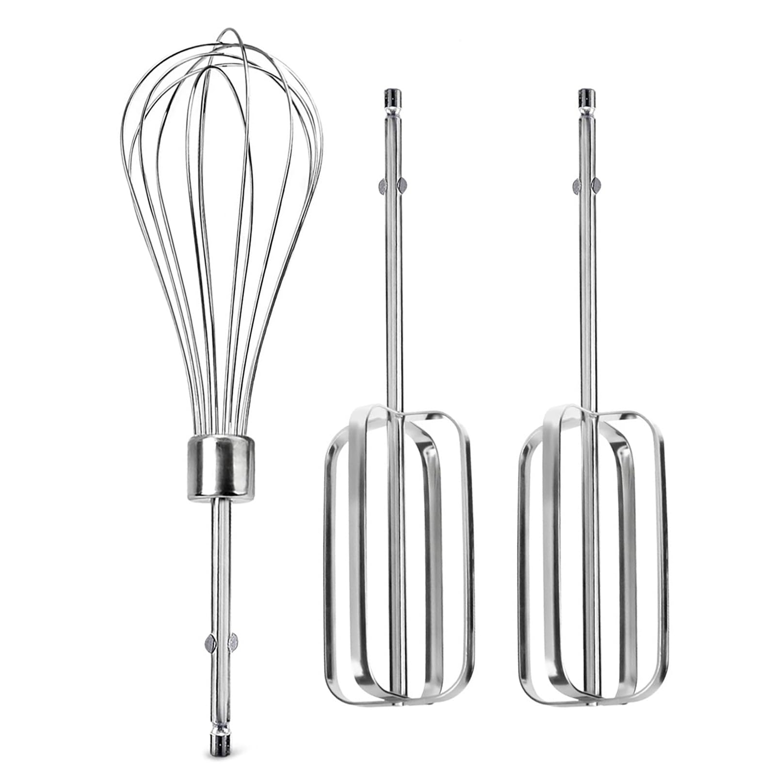 Uitndvyte 3 Pcs Hand Mixer Accessories Stainless Steel Whisk Cooking Mixer Attachment For Effortless Mixing Of Egg Flour