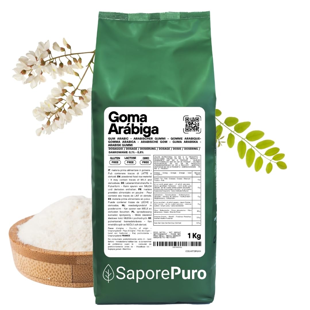 Saporepuro Goma arabiga en polvo 1 kg