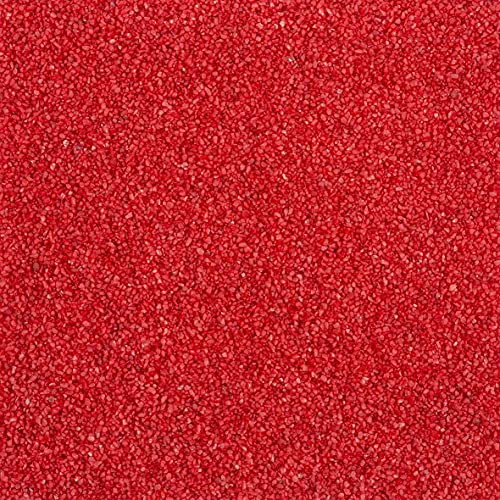 Farbsand, Dekosand, Rot, 0,5mm, 1kg im Beutel, (1,95€ / kg) Season