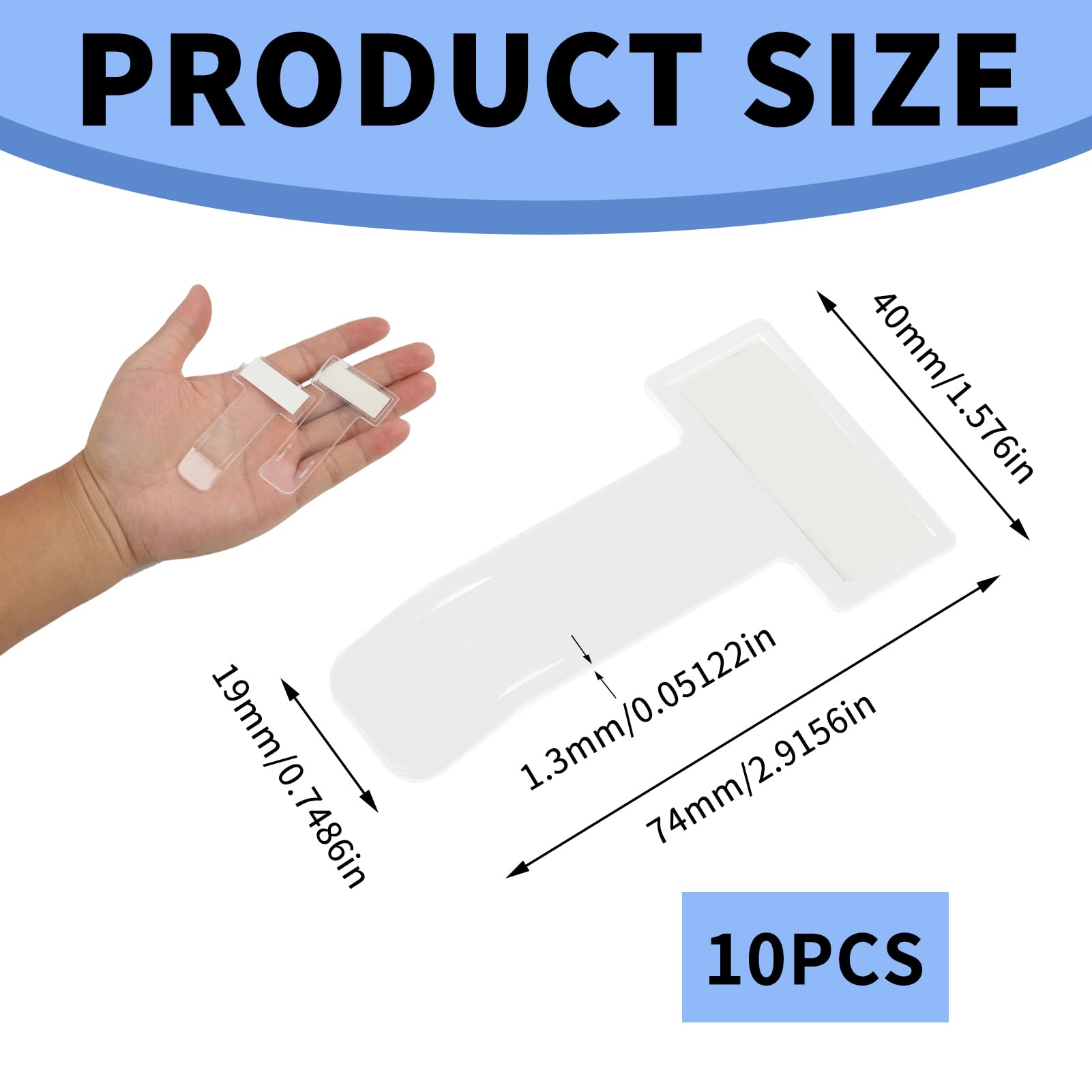 10 Unidades Porta para Auto, Clip Transparente de Parabrisas Coche, Portadocumentos para Auto, Soporte de Tickets para Coche, Pinza Adhesiva para Ticket Parking, Car Ticket Holder