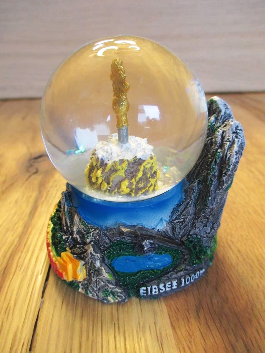 Schneekugel Zugspitze Eibsee Gipfelkreuz Snowglobe Germany Souvenir