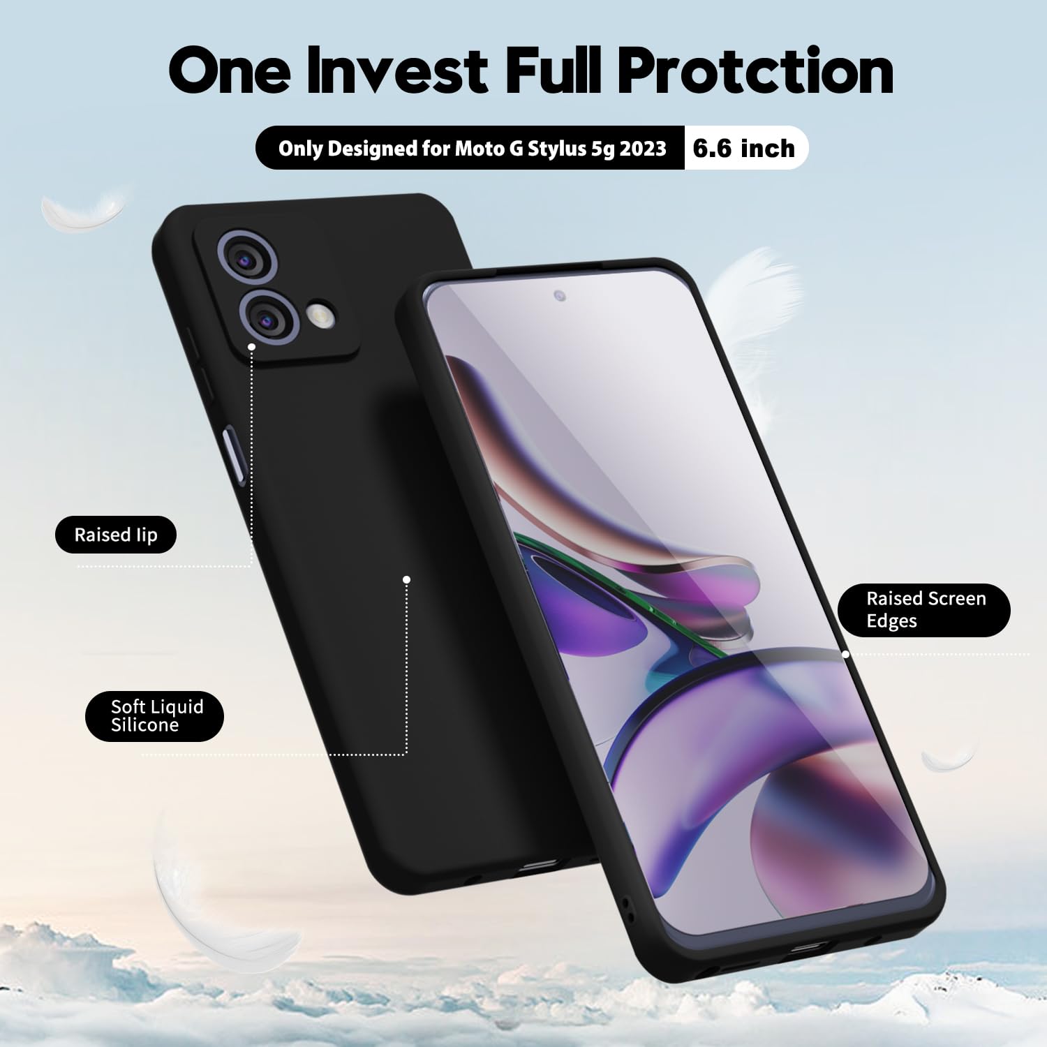 FTRONGRT Cover per Moto G Stylus 5G 2022, Chiusura