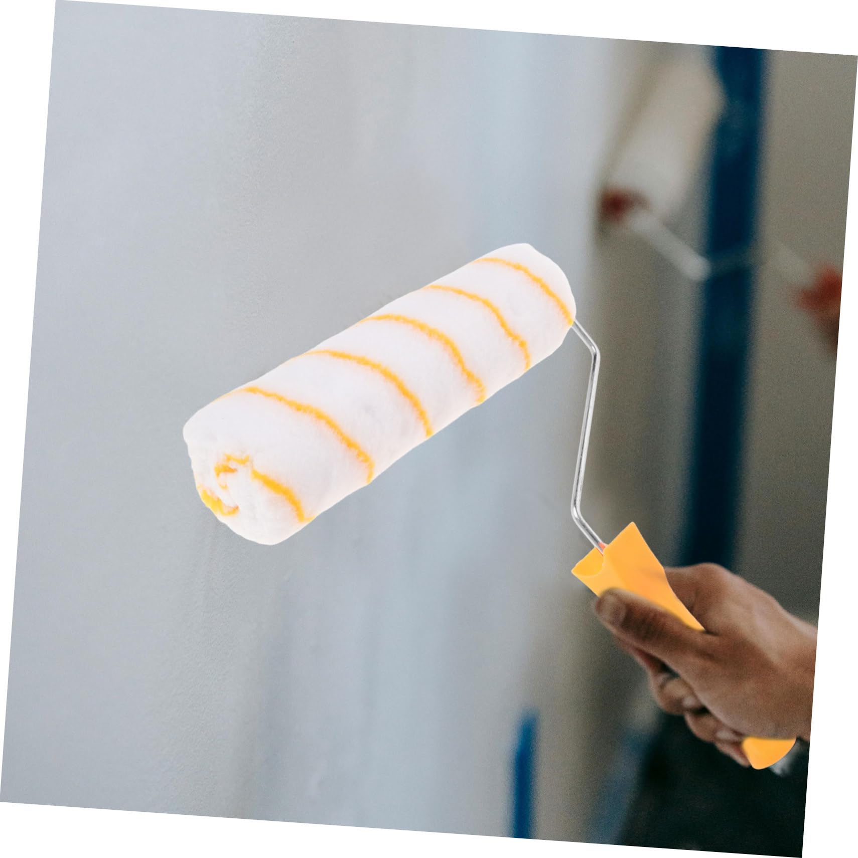 WOONEKY Rullo per Pittura con Asta Telescopica, Impugnatura Ergonomica, Plastica e Acciaio Inox, per Dipingere Pareti e Casa