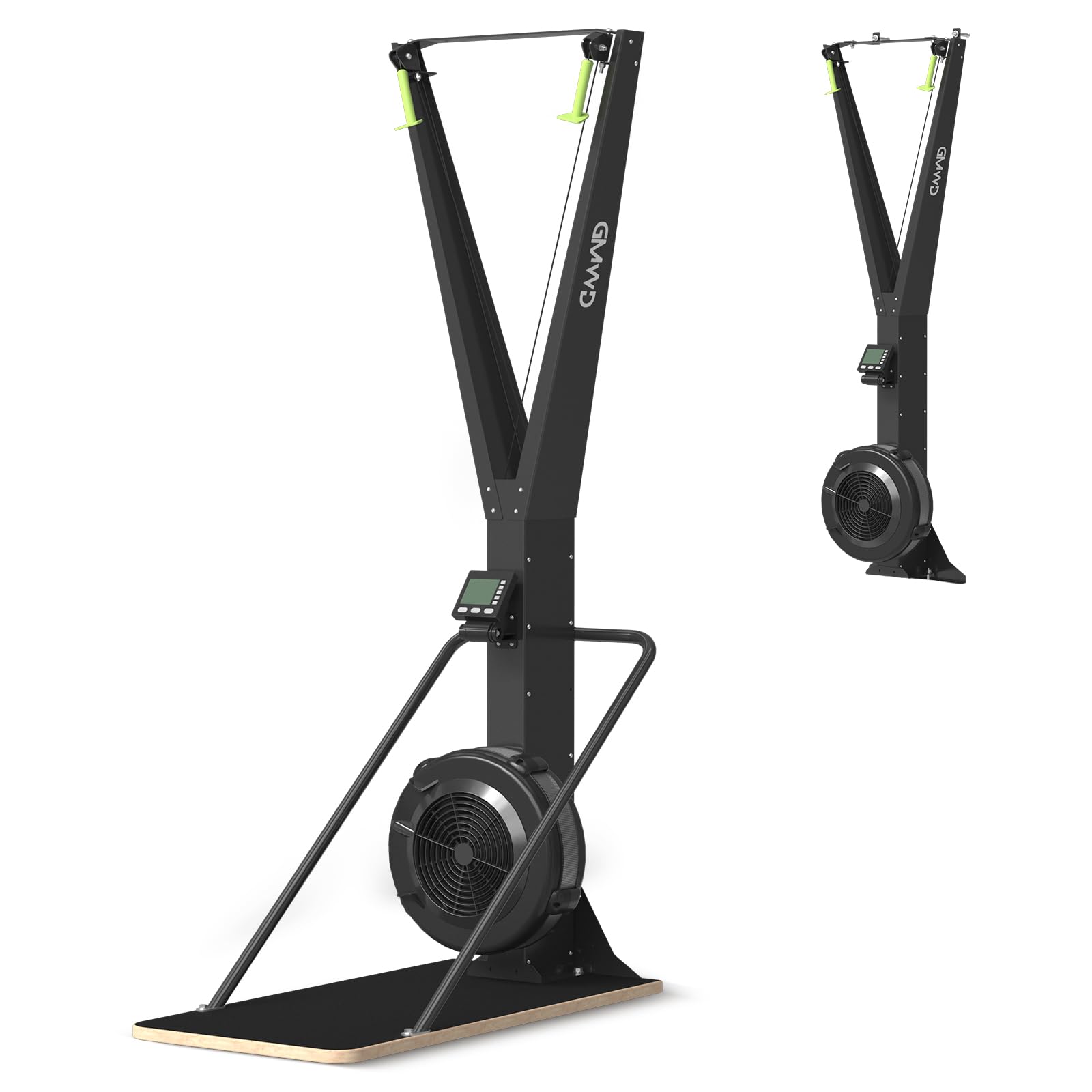 Ski Exercise Machine, GMWD Ski Equipment Indoor Aerobic Wind Resistance Machine, Indoor Strength Training Home Gym Equipment