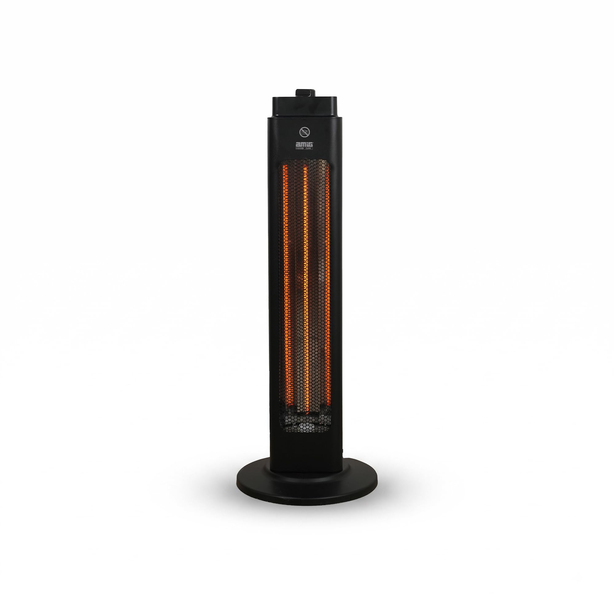 Amig - Chauffage tour 1200W - Fibre de carbone - Oscillation automatique