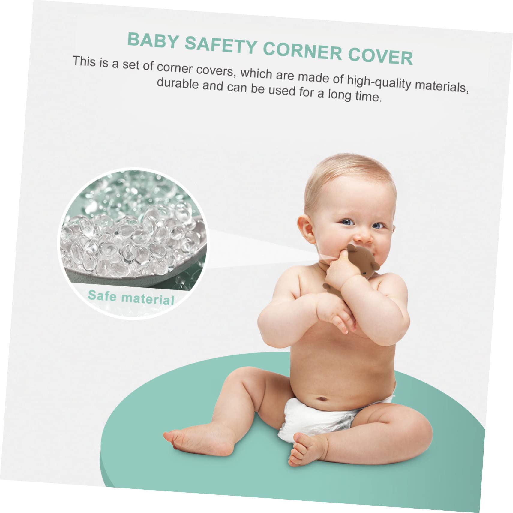 VICASKY 12 protezioni per angoli in silicone, autoadesive, sicure per mobili, rimovibili, riutilizzabili, per tavoli, letti e armadi, proteggono da lesioni
