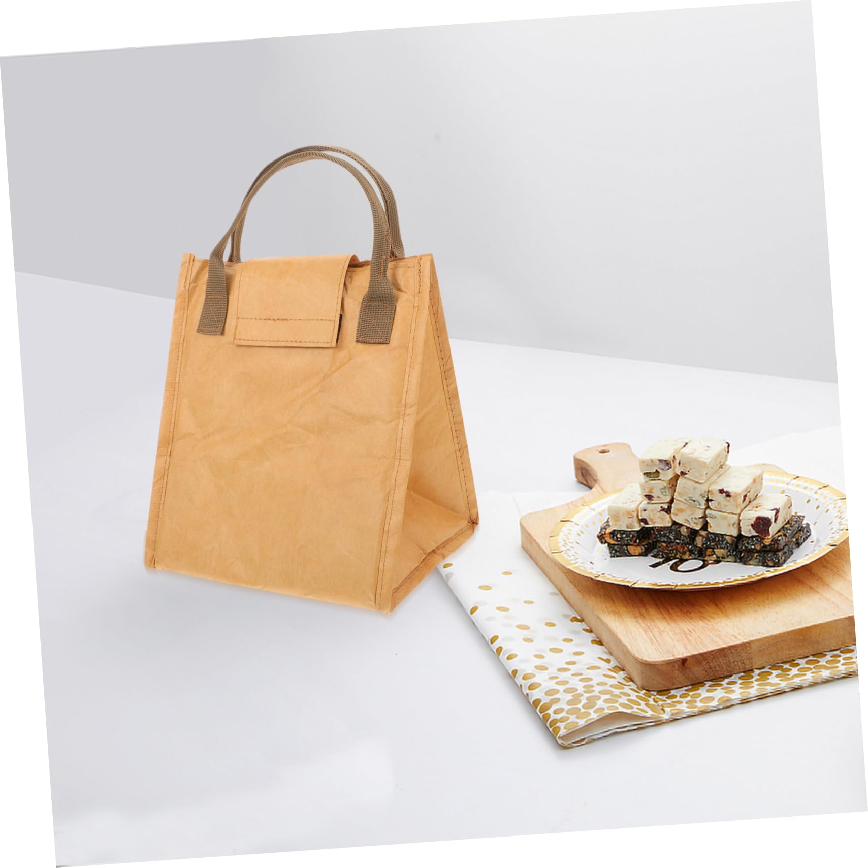 ABOOFAN 5St Bento-Tasche schultüte bürotasche purse Lunchpakete für Camping Camping-Wärmeisolierungstasche Erwachsener -Papier Thermotasche Lunchbox-Tasche Isoliertaschen Kraftpapier