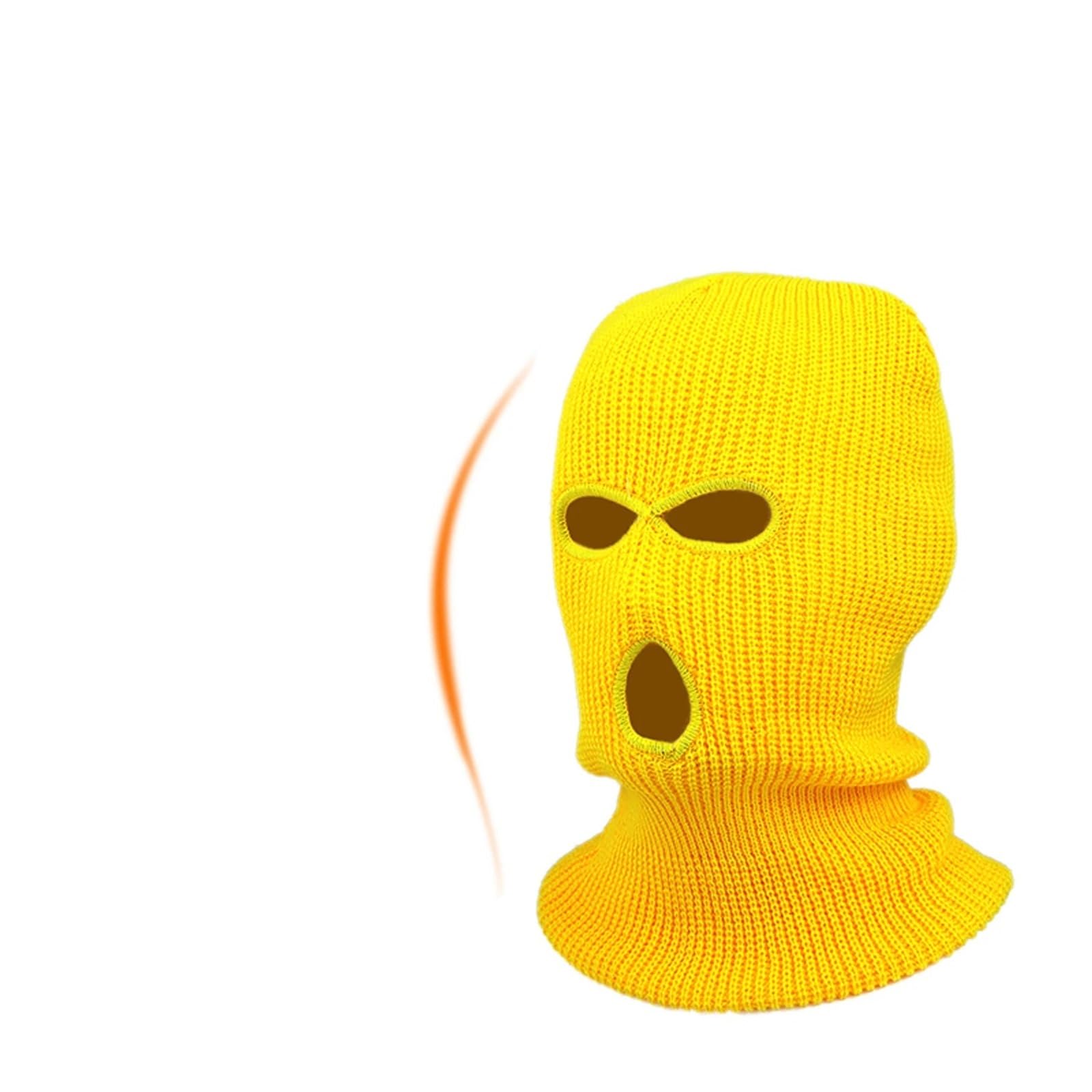 2 Gorros de esquí con 3 Agujeros for Toda la Cara, Resistentes al Viento, Punto, cálidos for Invierno, Unisex para Esquí Ciclismo
