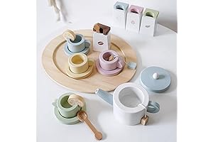 20-Piece Wooden Tea Set for Kids: A Delightful Tea Party for Little Gentlemen