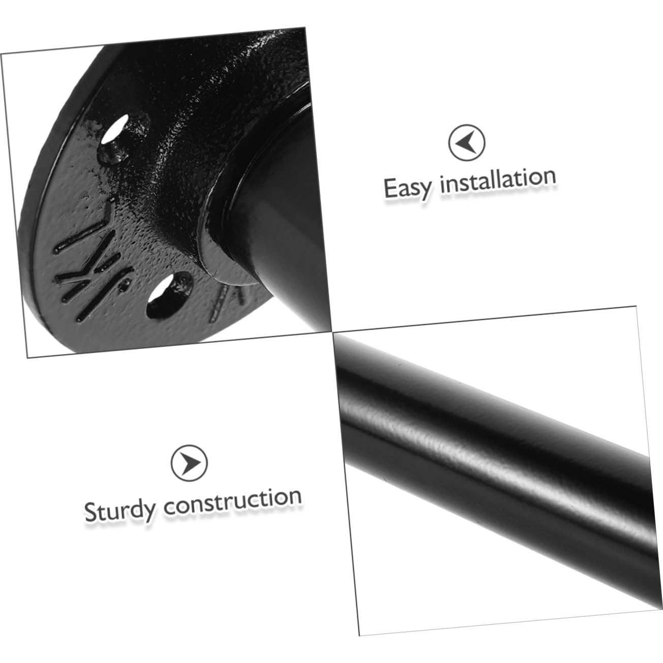 SUPVOX 2 Piezas Rack para Almacenamiento de Discos de Pesas Pared Soporte Resistente para Barra Estante de Hierro para Gimnasio Casa Organizador de Equipo Fitness