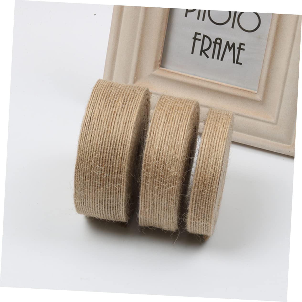 NUOBESTY 9rollen Breites Jute-band Natürliche Bastelband-rolle Für Hochzeiten Wreaths Und -dekorationen Robustes Und Langlebiges Material Für Kreative Projekte