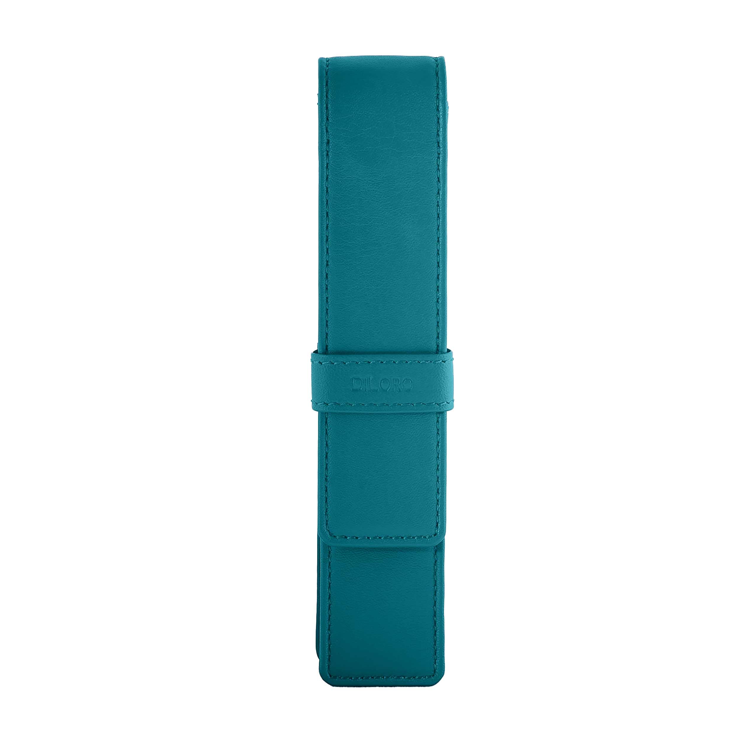 DiLoro Federmäppchen aus Leder für einen Füllfederhalter, Tintenroller und Bleistift