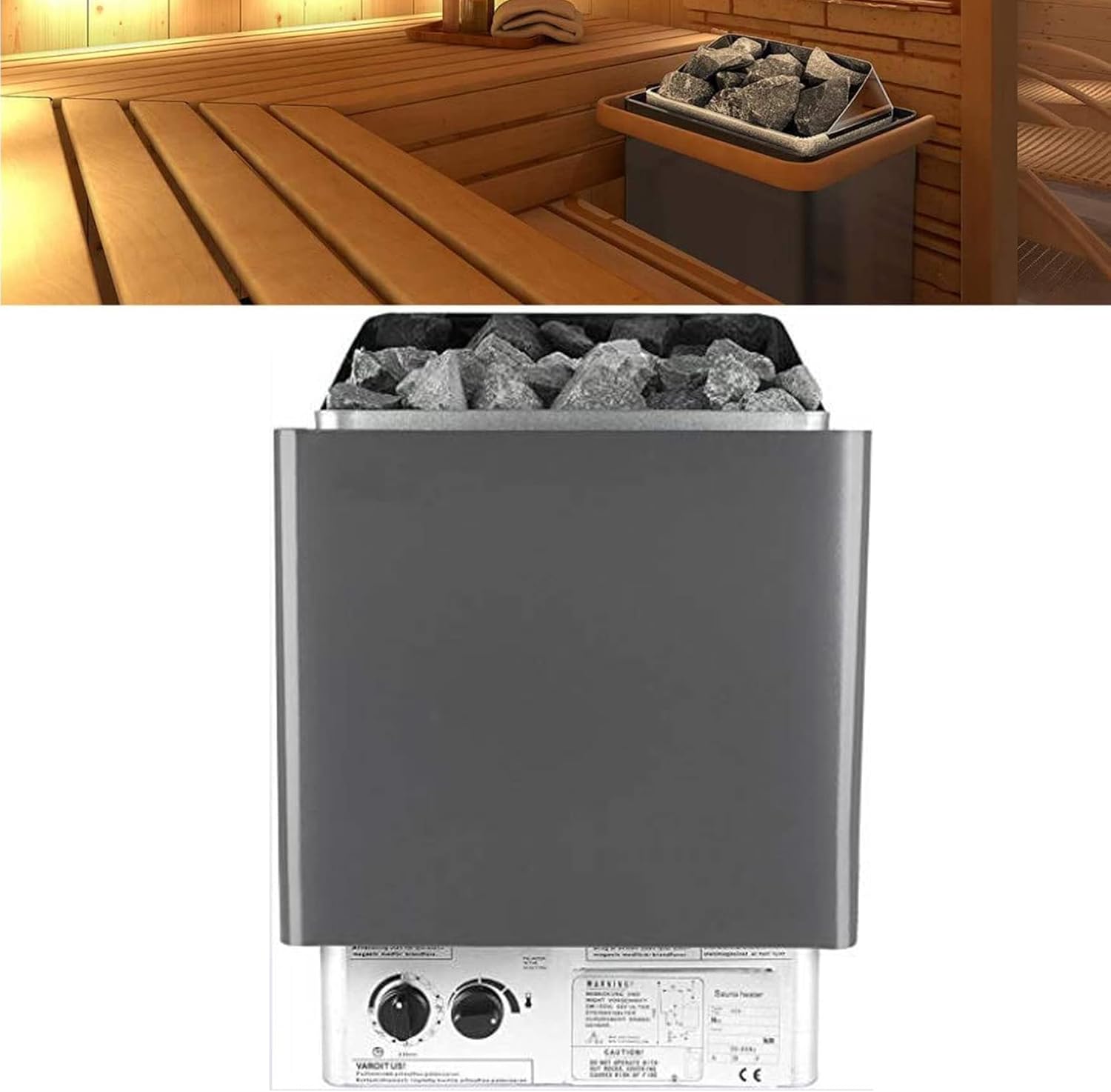 Stainless Steel Sauna Oven for Home Bathroom Finnish Electric Sauna