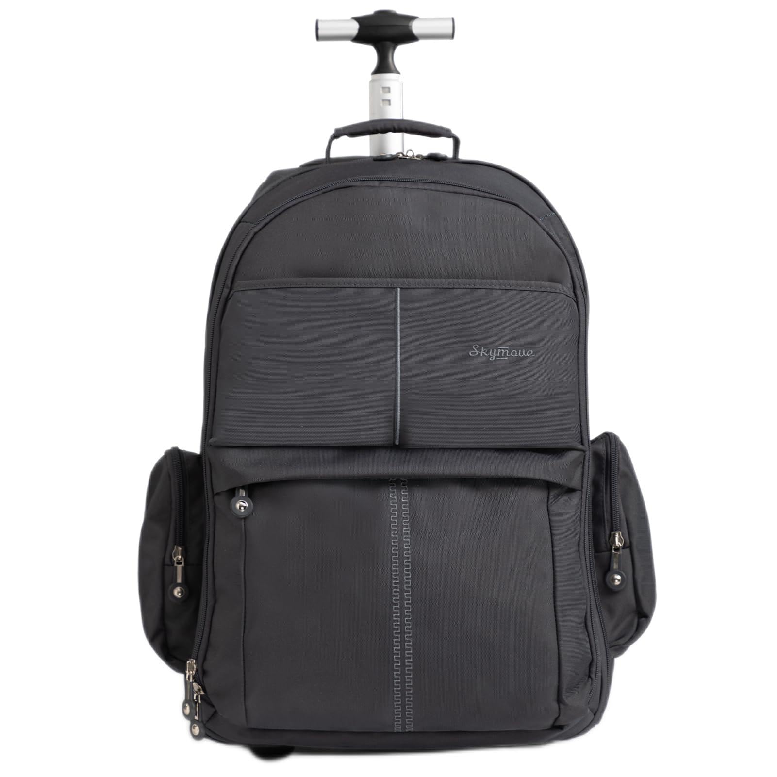 21 inch Wheeled Rolling Backpack for Men and Women Business Laptop Travel Backpack Bag Trip Carry-on, Gray