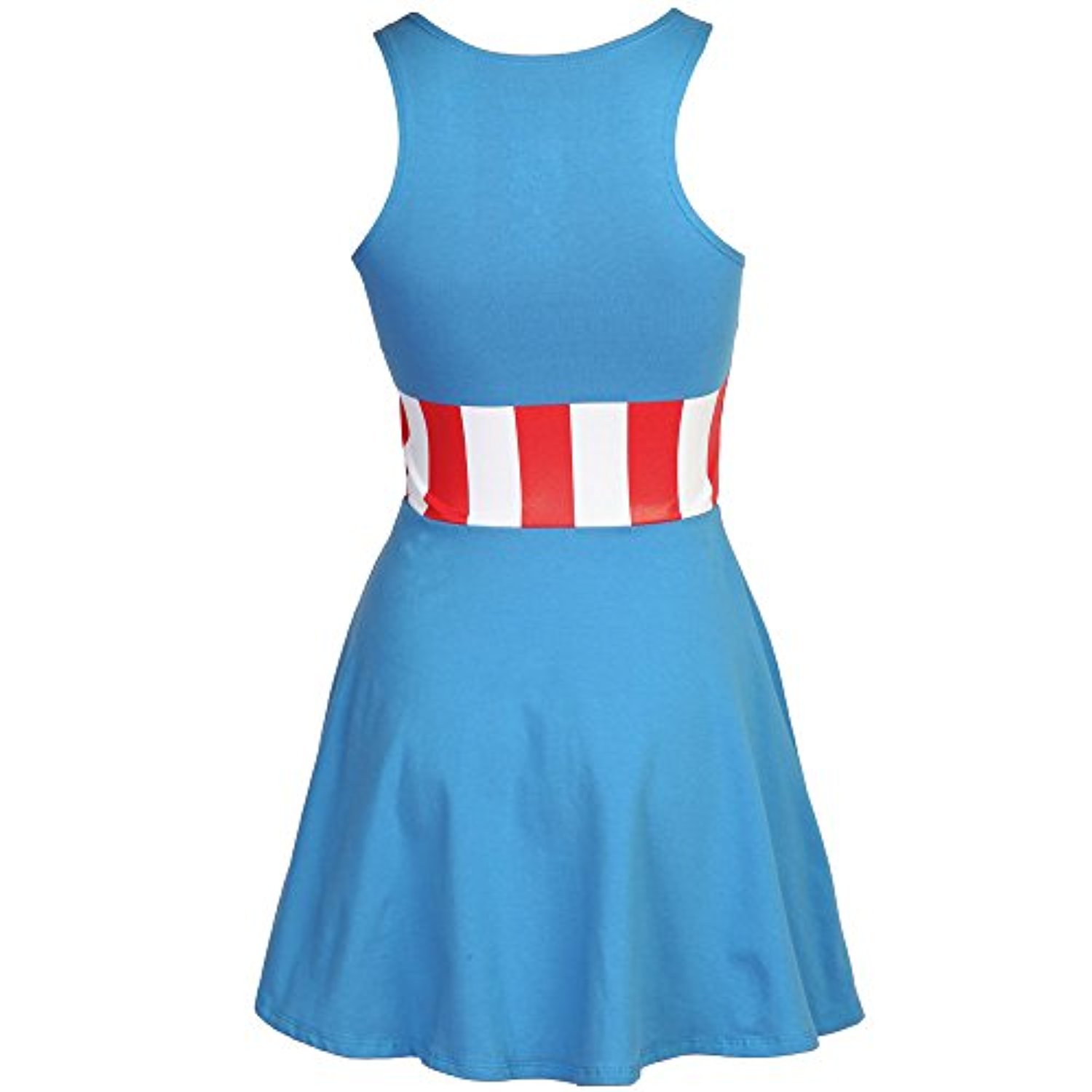 captain america skater dress Captain Winter Skater Dress: Women's Sleeveless Superhero Costume Disneybound Costume