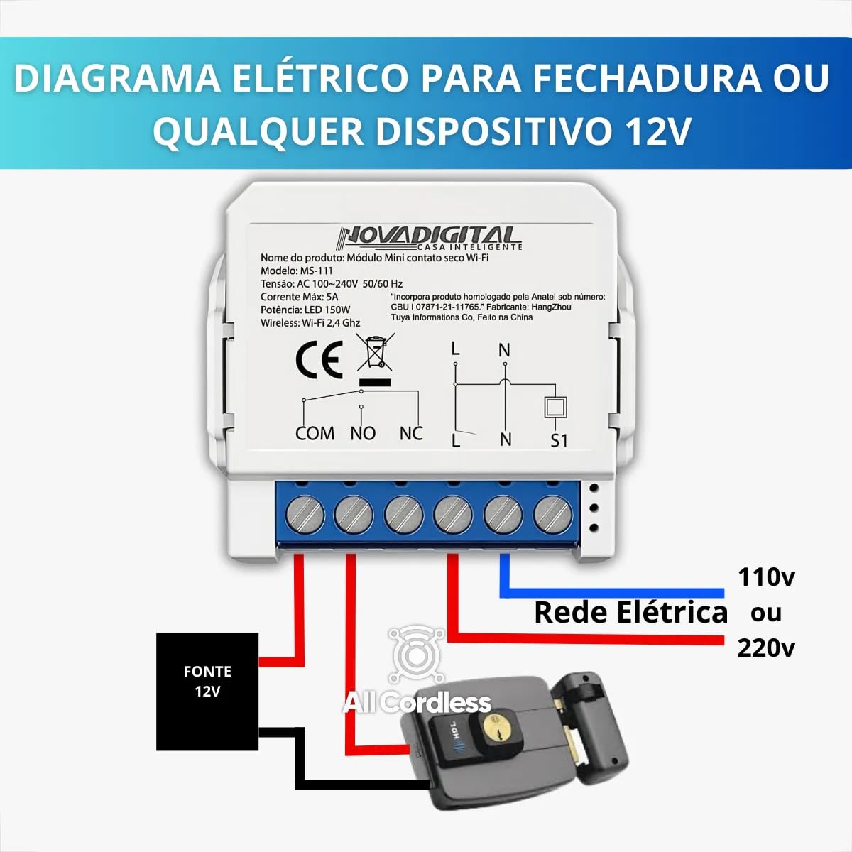 Review do Módulo Mini Inteligente WiFi: Transforme seu Portão Eletrônico em um Assistente 8 61zmHHINEOL. SL1200