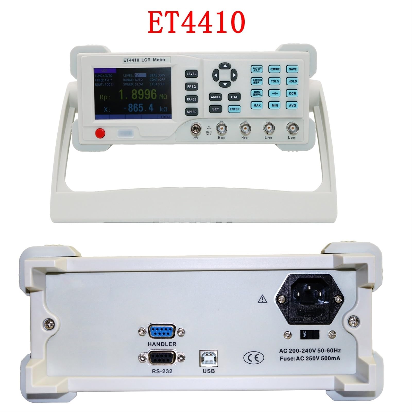 ET4401/ET4410 LCR Digitale Brücke Widerstand Impedanz Kapazität Induktivität Messung Instrument Tisch Instrument(ET4401)