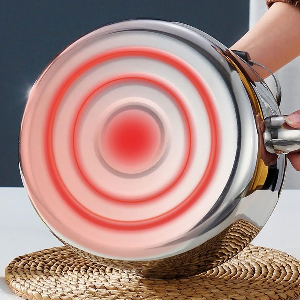 FEELIN Tea Kettle Stovetop Thickened 304 Stainless Steel Kettle 4/5/6 Liters High-Capacity Whistle Gas Gas Induction Cooker Teapot Kettle Tea Kettle(6L)