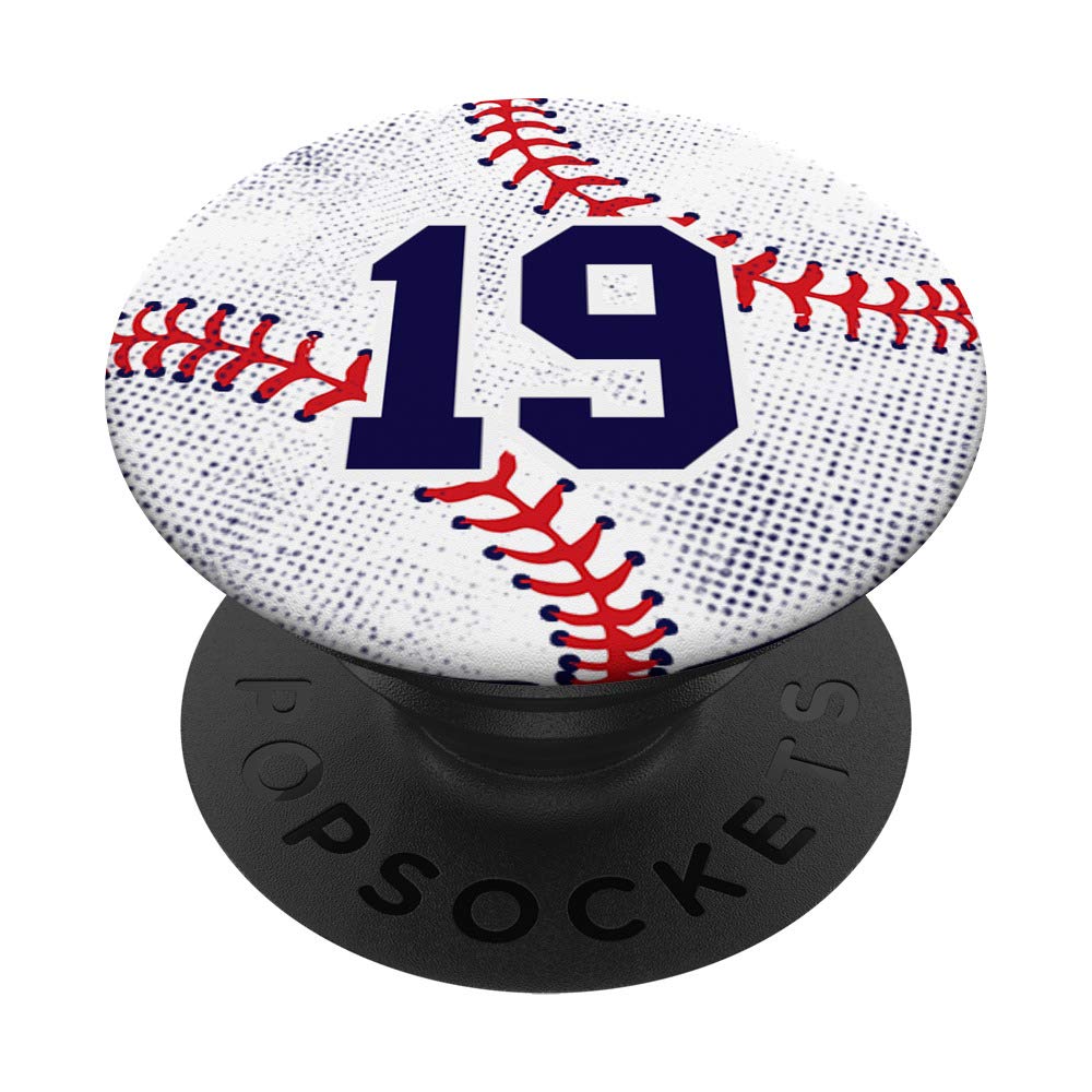 Amazon.com: Baseball Number 19 Player Uniform 19th Birthday Blue