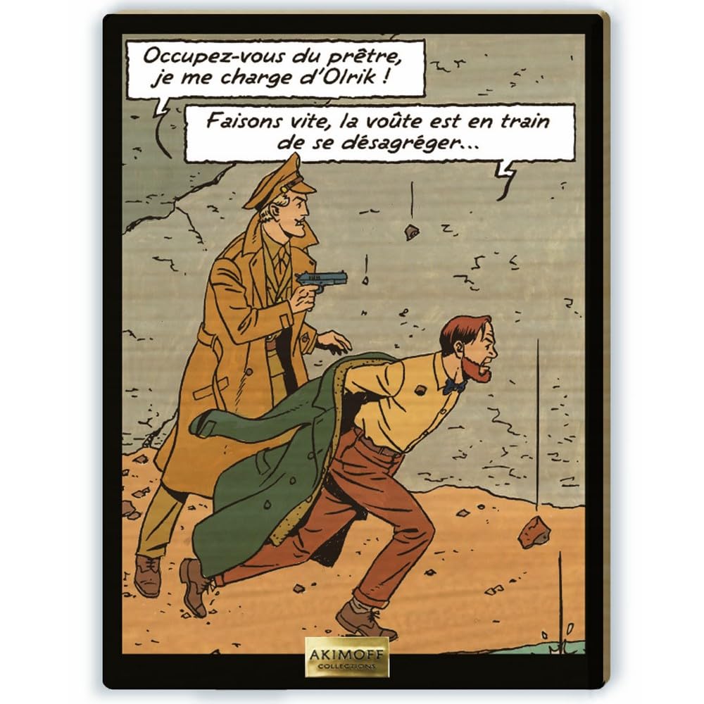 Tableau Akimoff Blake et Mortimer cadeau idéal pour passionné de bande dessinée