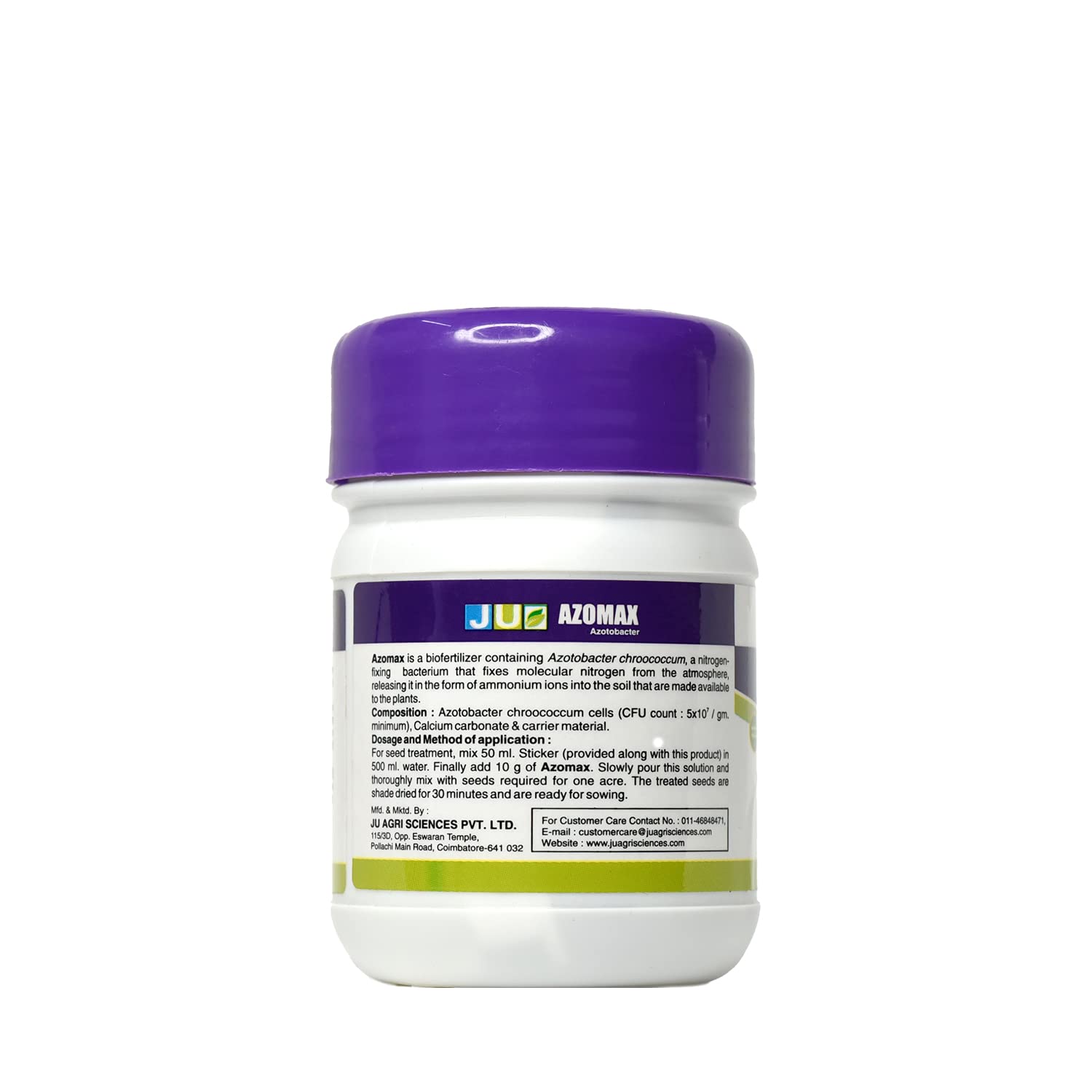JU Bio Fertilizer Azomax Azotobacter, Bottle, 10 GM : Amazon.in