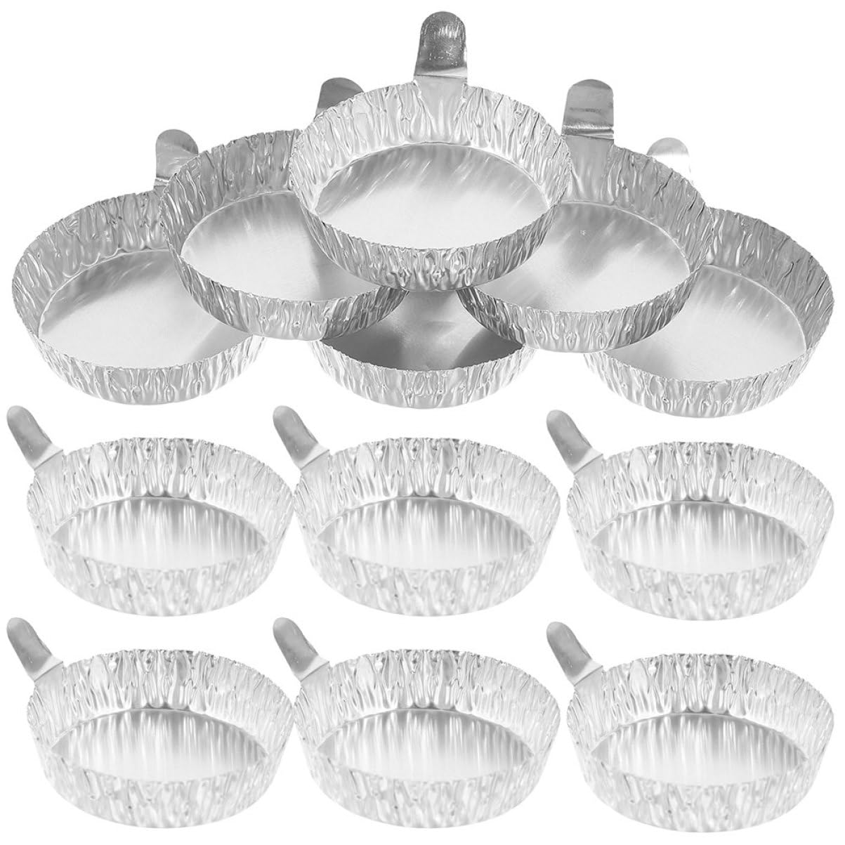 PRETYZOOM Bandejas de Pesaje de Aluminio 200 Uds 2.36 Pulgadas para Laboratorio Líquidos y Polvos