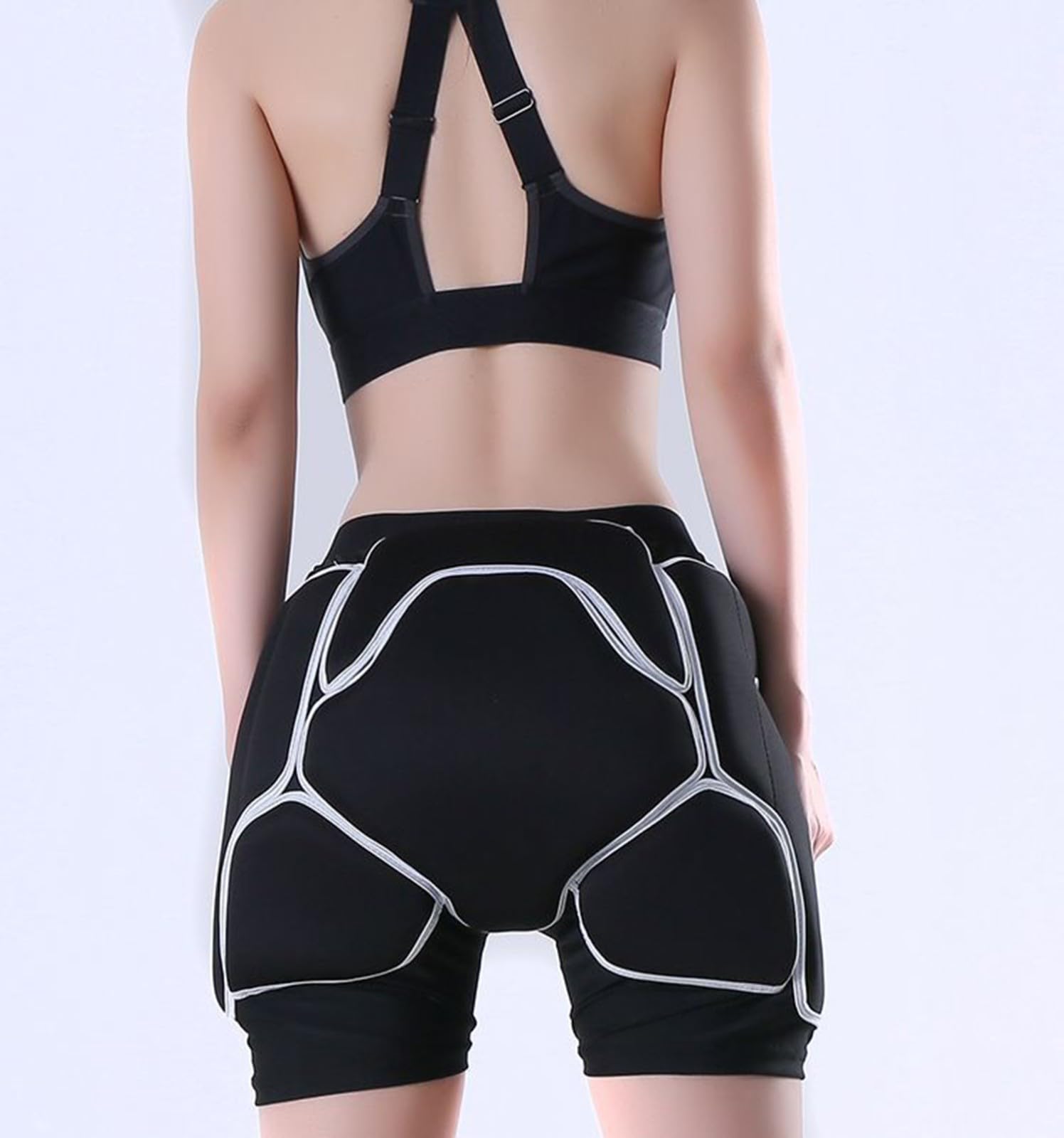 Pantaloncini con Protezione 3D per Anziani per L'anca, Pantaloncini Antiurto, Protezione Anticaduta per Persone con Mobilità Ridotta, Protezione per L'anca E Il Coccige L(Waist 81-86CM)