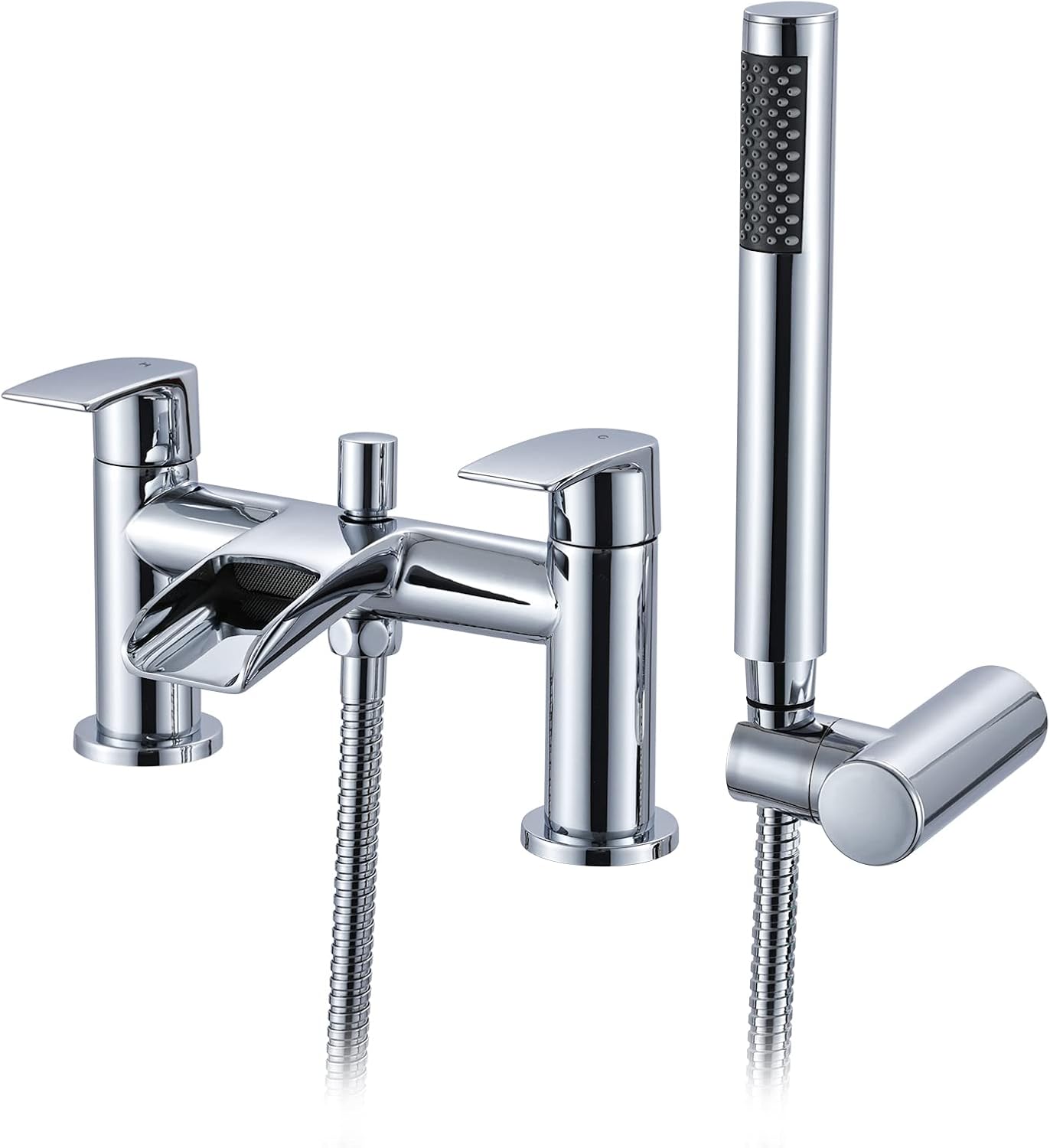 Mighbow Bath Mixer Taps with Shower Attachment Waterfall Bath Taps