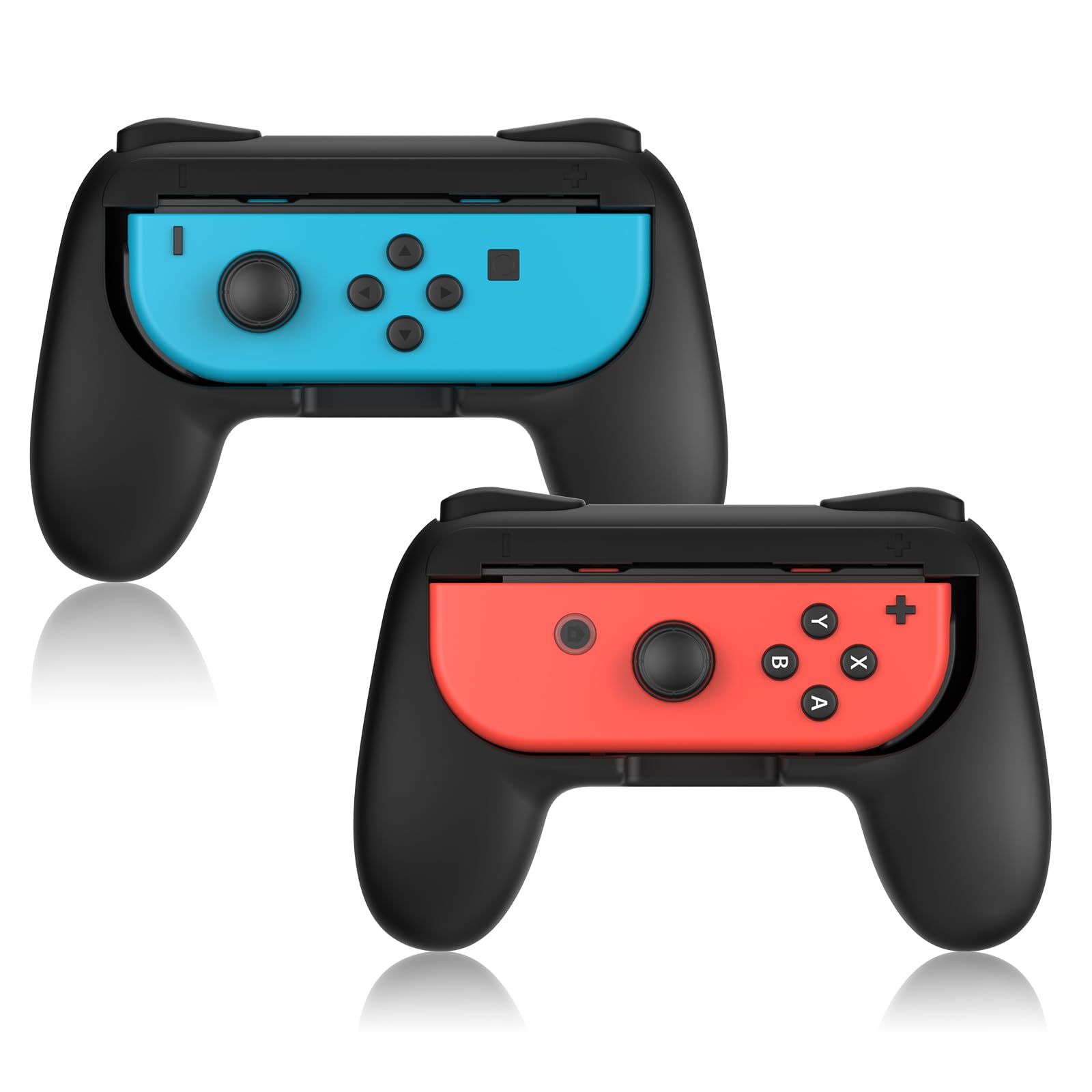 FASTSNAIL Grips for Nintendo Switch 2 (2025) for Joy-Con 2, Wear-Resistant & Anti-Slip Controllers Grips Handle Kit, Switch Holder Accessories for NS2 Controller, 2 Pack(Black) — view 10