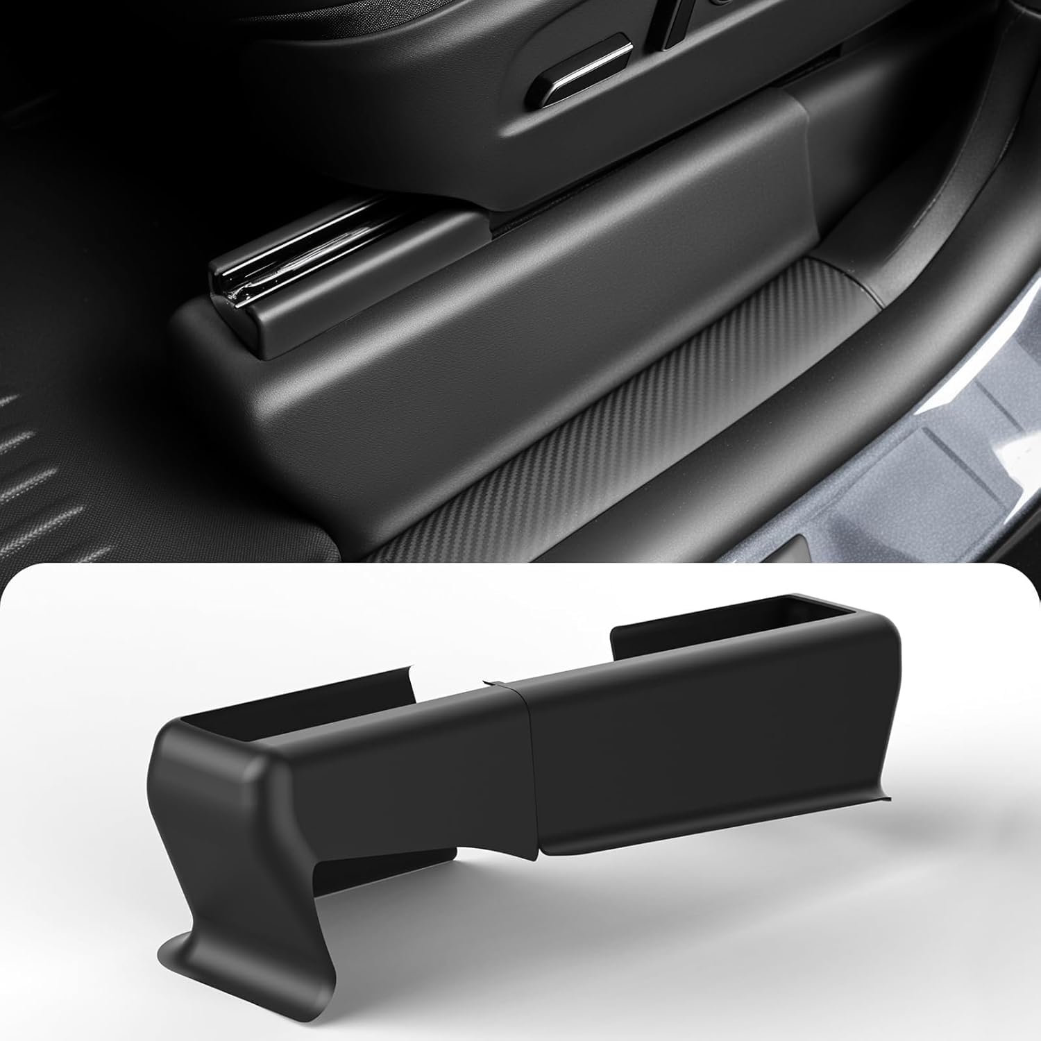 Topfit Untersitzschutz für Tesla Model Y Juniper TPE Sitzschienenabdeckungen für die 2. Reihe Innenraumzubehör Kratzfeste Anti-Kick-Kits für das Neue Model Y 2025-2026