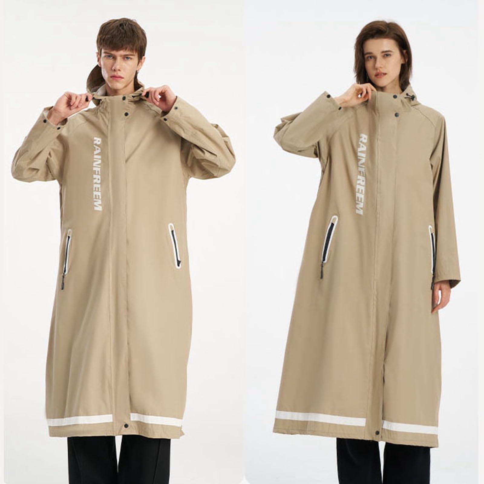 Poncho Pluie Homme Impermeable Femme Imperméable Protege Tenue Velo Pancho Vetement De Habit Ciret Cap Ensemble Cape Protection Manteau Long avec Capuche pour Anti