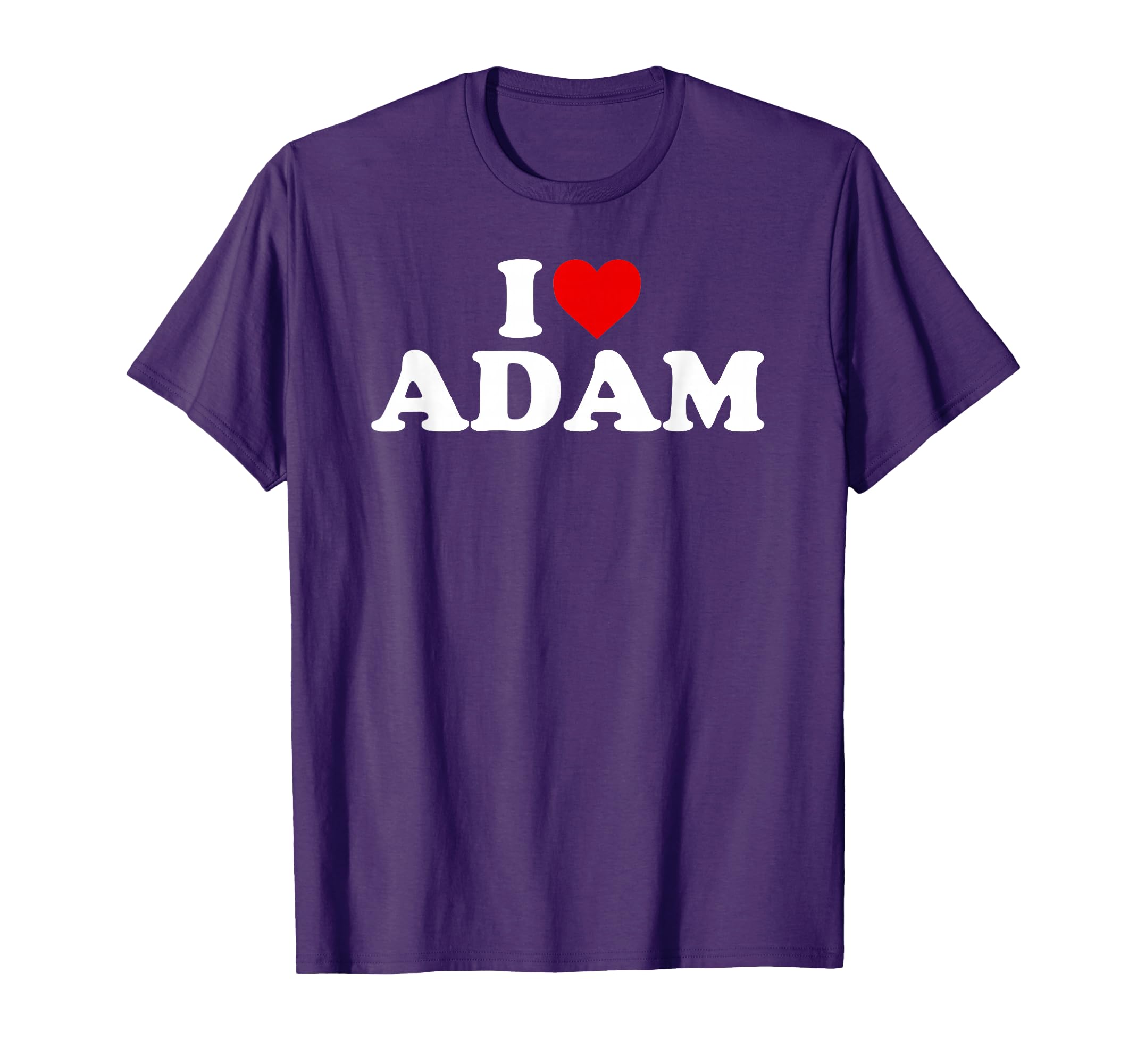 I Love Adam - Heart T-Shirt