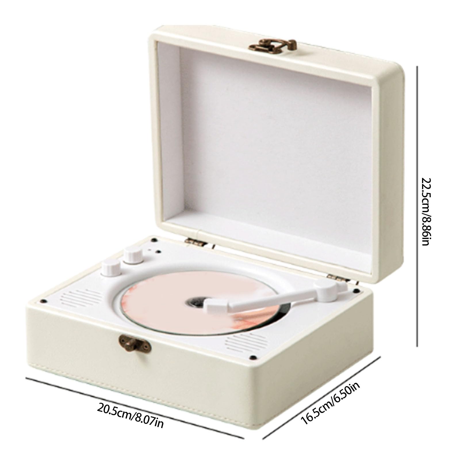 Reproductor de CD portátil para entusiastas de la música, múltiples formatos y resistente a los golpes, reproductor de música ABS