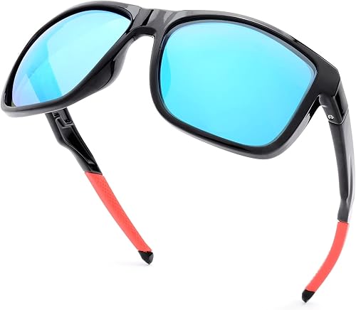 PSI Gafas de sol polarizadas de alta calidad para hombres y mujeres, protección UV, lentes de sol rectangulares deportivos, para conducir, pescar,