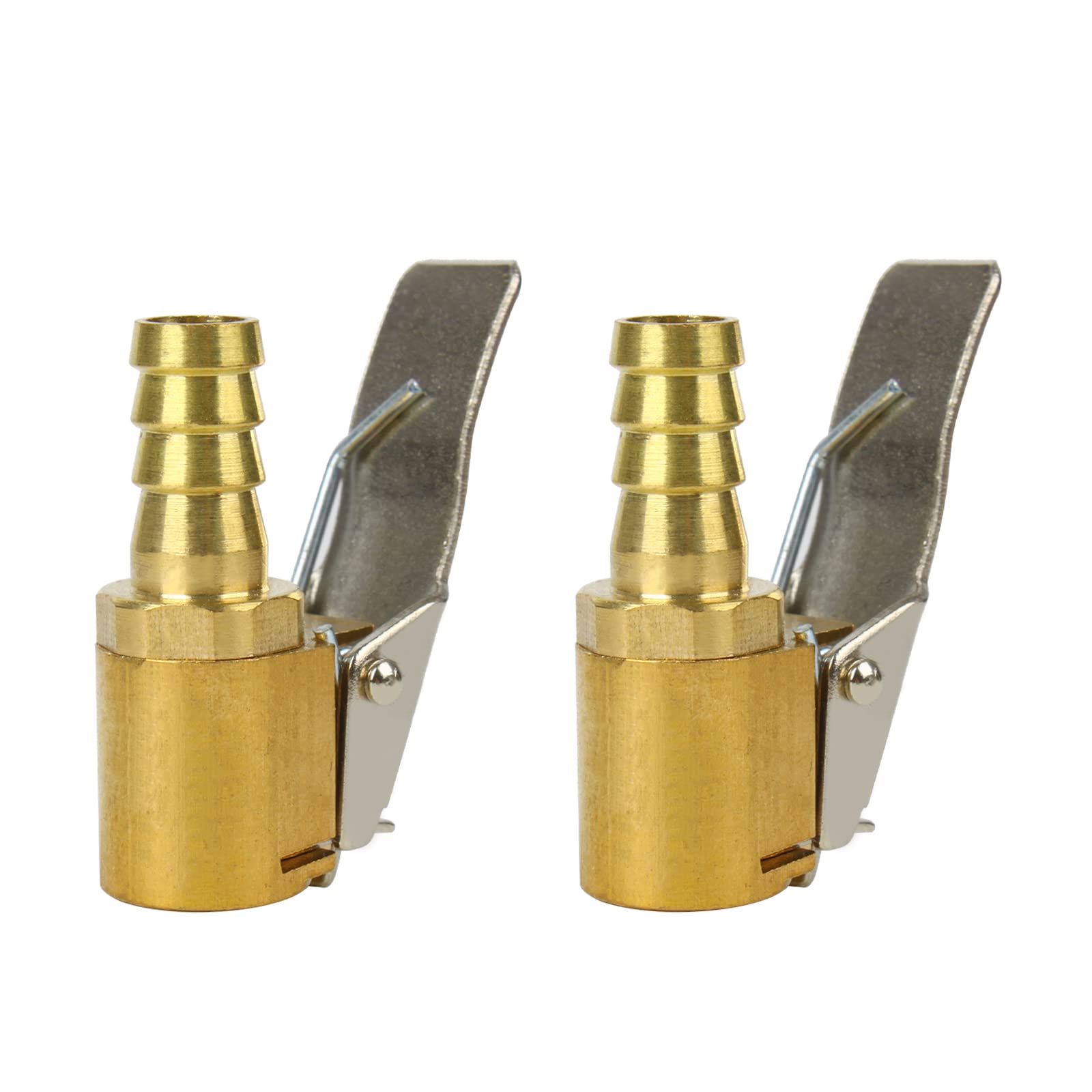 Andux2PCS Tire Chuck Car Air Pump Adapter Heads Thread Nozzle Tire Inflator Compressor Connector Accessories QC/ZHT-01(Tower,6mm