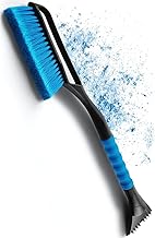 Car Ice Scraper with Broom - Ergonomic, Professional, Fast and Powerful Car Snow Brush - Durable & Soft, Made from High Quality Materials - Long & Versatile