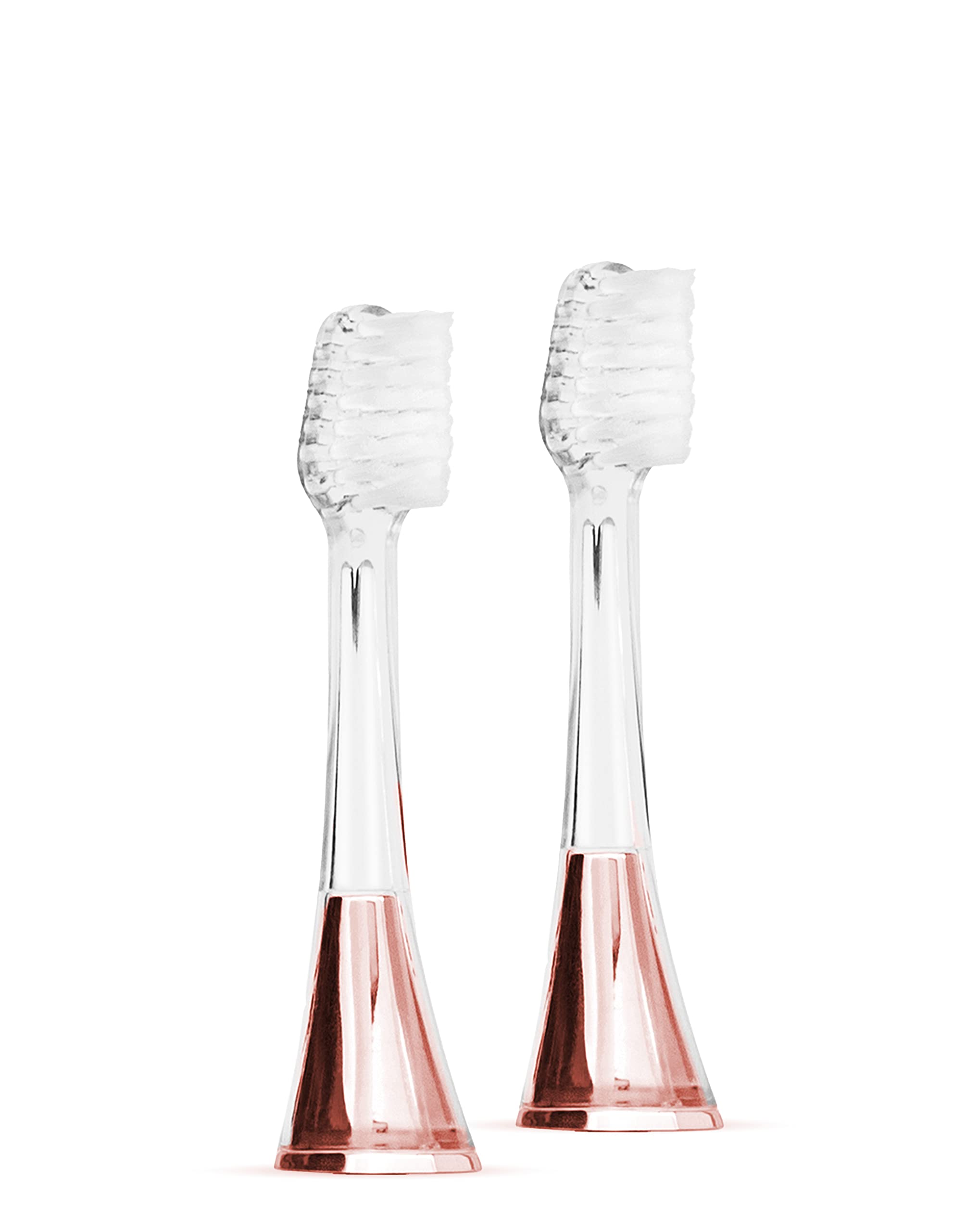 Supersmile Zina45 Cabezales de cepillo de repuesto para cepillo de dientes Sonic Pulse, oro rosa, 2 unidades (paquete de 1)