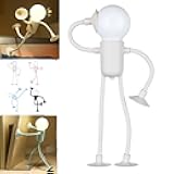 Generic Changeable Shape Funny Sportsman Night Light, LED Night Light with Suction Cup, DIY Shape Night Lights, White, Pink, Blue, Black